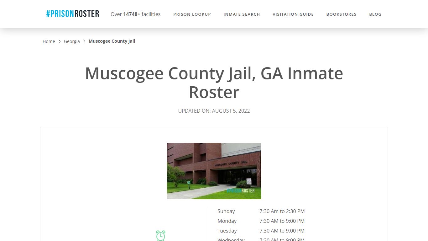 Muscogee County Jail, GA Inmate Roster - Prisonroster